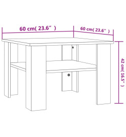 Table basse Gris béton 60 x 60 x 42 cm Aggloméré