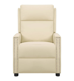 Fauteuil de massage Crème Similicuir