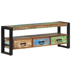 Meuble TV 120x30x45 cm Bois massif de récupération