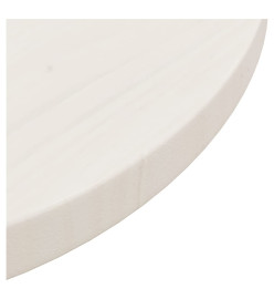 Dessus de table Blanc Ø40x2,5 cm Bois de pin massif