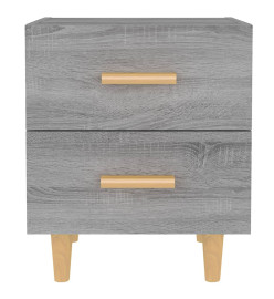 Tables de chevet 2 pcs Sonoma gris 40x35x47,5 cm