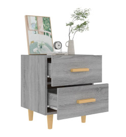 Tables de chevet 2 pcs Sonoma gris 40x35x47,5 cm