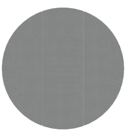 Bâche de piscine gris clair Ø396 cm géotextile polyester