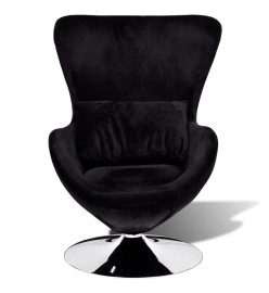 Fauteuil en forme d’œuf Noir