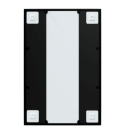 Miroir mural noir 60x40 cm métal
