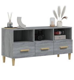 Meuble TV Sonoma gris 102x36x50 cm Bois d'ingénierie