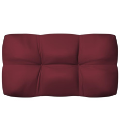 Coussins de canapé palette 7 pcs Rouge bordeaux