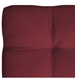 Coussins de canapé palette 7 pcs Rouge bordeaux