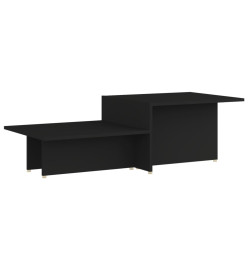 Table basse Noir 111,5x50x33 cm Bois d'ingénierie