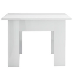 Table basse Blanc brillant 100 x 60 x 42 cm Aggloméré