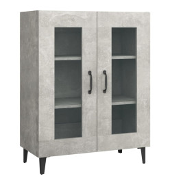 Buffet gris béton 69,5x34x90 cm bois d'ingénierie