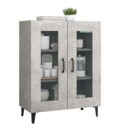 Buffet gris béton 69,5x34x90 cm bois d'ingénierie