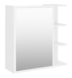 Armoire à miroir de bain Blanc 62,5x20,5x64 cm Aggloméré