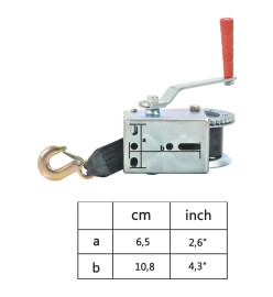 Treuil à main avec sangle 540 kg
