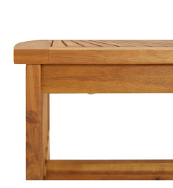 Salon de jardin 2 pcs avec coussins Bois d'acacia solide