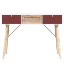 Table console avec tiroirs 105x30x75 cm bois d'ingénierie