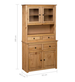 Buffet haut 93x40,5x180 cm Pin Gamme Panama