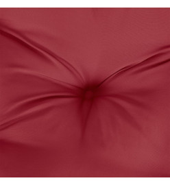 Coussin de banc de jardin rouge bordeaux 100x50x7 cm