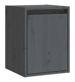 Armoire murale Gris 30x30x40 cm Bois de pin massif