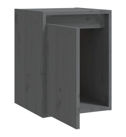 Armoire murale Gris 30x30x40 cm Bois de pin massif