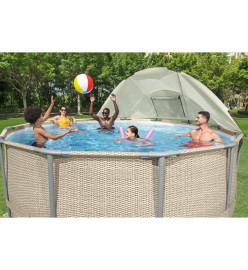 Bestway Auvent de piscine hors sol Blanc