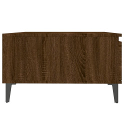 Table basse Chêne marron 90x60x35 cm Aggloméré