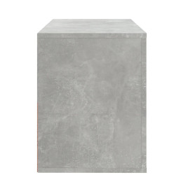 Armoire à chaussures Gris béton 80x35x45 cm Bois d'ingénierie