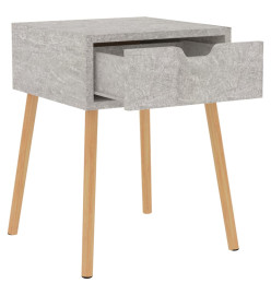 Table de chevet Gris béton 40x40x56 cm Aggloméré