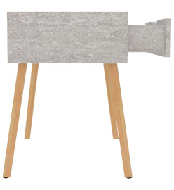 Table de chevet Gris béton 40x40x56 cm Aggloméré