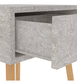 Table de chevet Gris béton 40x40x56 cm Aggloméré