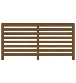 Cache-radiateur Marron miel 169x19x84 cm Bois massif de pin