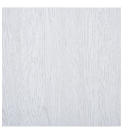 Planches de plancher autoadhésives 5,11 m² PVC Blanc