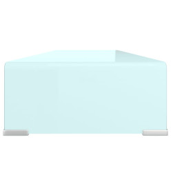 Meuble TV/Support pour moniteur 100x30x13 cm verre vert