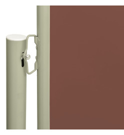 Auvent latéral rétractable de patio 160x300 cm Marron