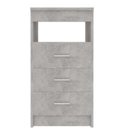 Armoire à tiroirs Gris béton 40x50x76 cm Bois d'ingénierie