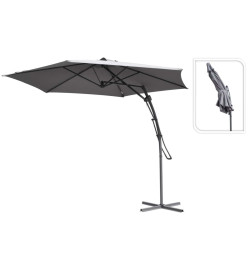 ProGarden Parasol suspendu Gris 300 cm