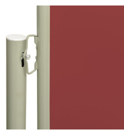 Auvent latéral rétractable de patio 160x600 cm Rouge