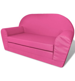 Chaise longue pliable pour enfants Rose