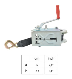Treuil à main avec sangle 1587 kg