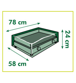 Nature Housse de gril plancha 78x58x24 cm