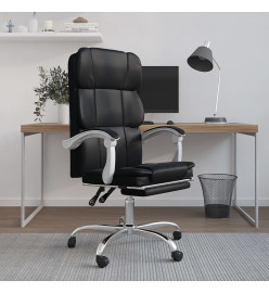 Fauteuil inclinable de bureau Noir Similicuir