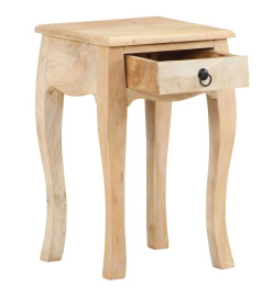 Table de chevet 28x28x46 cm Bois de manguier massif