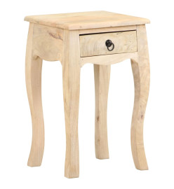 Table de chevet 28x28x46 cm Bois de manguier massif