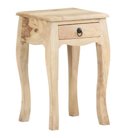 Table de chevet 28x28x46 cm Bois de manguier massif