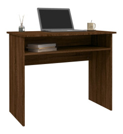 Bureau Chêne marron 90x50x74 cm Bois d'ingénierie