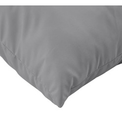 Coussins décoratifs 4 pcs gris 60x60 cm tissu