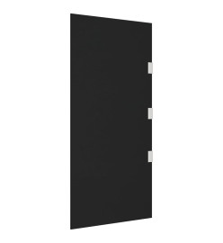 Panneaux latéraux pour auvent de porte 2 pcs Noir Verre trempé