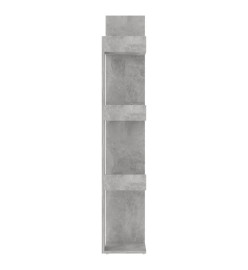 Bibliothèque Gris béton 86x25,5x140 cm Aggloméré