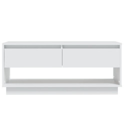 Meuble TV Blanc 102x41x44 cm Aggloméré