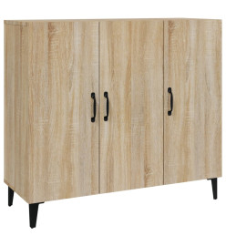 Buffet chêne sonoma 90x34x80 cm bois d'ingénierie